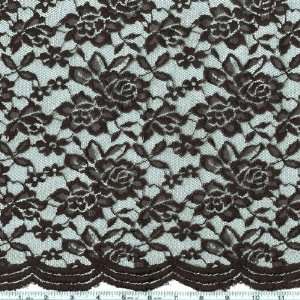  56 Wide Large Floral Lace Black Fabric By The Yard Arts 