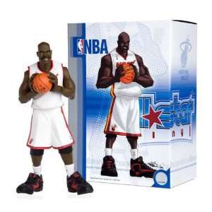 Shaquille ONeal Miami Heat White Jersey All Star Vinyl  