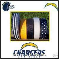 25 yds SAN DIEGO CHARGERS Grosgrain Ribbon Lot  