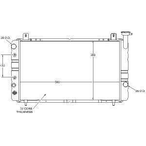  Visteon 9865 Radiator Automotive