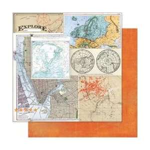   Cardstock 12X12 Destinations; 25 Items/Order Arts, Crafts & Sewing