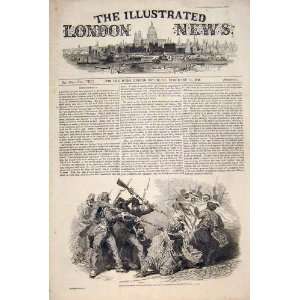  Algeria French Troops Arab Camp War Battle Print 1846 
