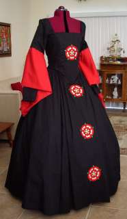 Tudor Renaissance Original Design Dress Gown Costume Ready to Ship 