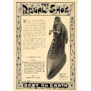  1895 Ad Mens Regal Shoes Leather L C Bliss & Company 