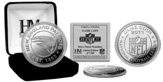 New England Patriots Silver Medallion 2011 Game Coin  