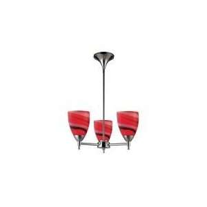  Celina 3 Light Chandelier In Polished Chrome And Candy 