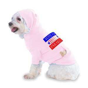 VOTE FOR WOODPECKERS Hooded (Hoody) T Shirt with pocket for your Dog 