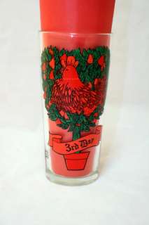 Pepsi Cola 12 Days of Christmas Collector Glass Day 3 French Hens 