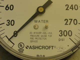   New In box, Ashcroft 35 W1005P 02L XUL Pressure Gauge, 0 300psi  