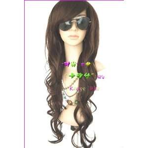 New Womens Long Full Curly/wavy Hair Wig Fashion FP718 Flaxen Free 