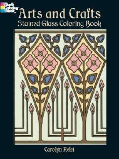   Glass Coloring Book by Carolyn Relei, Dover Publications  Paperback