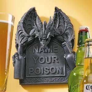   Dragon Beer Booze Statue Sculpture Wall Plaque