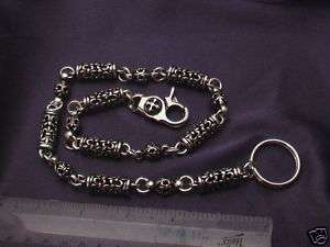 925 Sterling Silver Wallet Chain. 125 grams, 21.5.  