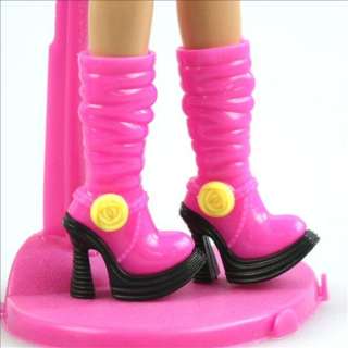 BS15 2Pair Boot shoes High Heeled Barbie Doll outfit  