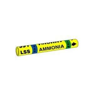 AMMONIA LSS VAP LOW   IIAR Snap Tite Pipe Markers   IIAR ST OD 6 1/4 