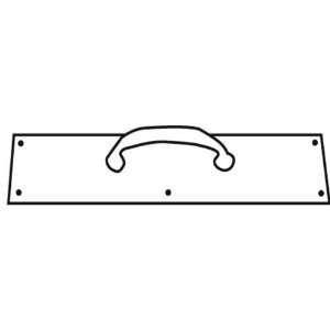   EZ Set 490502 Stainless Steel Push Plate Door Plate