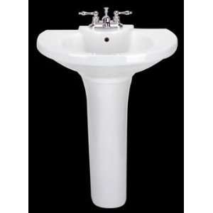   White Vitreous China, Aberdeen Pedestal Sink, white
