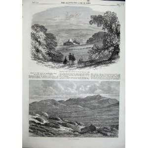  1863 Braemar Garden Invercauld Arms Scotland Lochnagar 