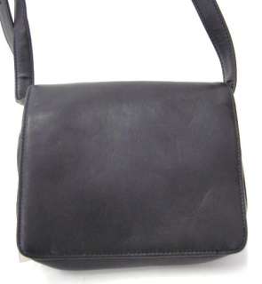 TIGNANELLO Black Leather Shoulder Cross Body Handbag  
