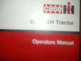 CASE IH 235/235H TRACTORS OPERATORS MANUAL  