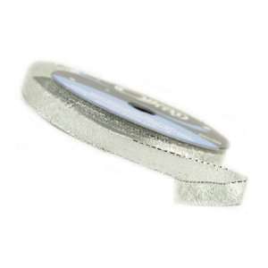  Wire Edge Metallic 3/8 Inch Ribbons Silver