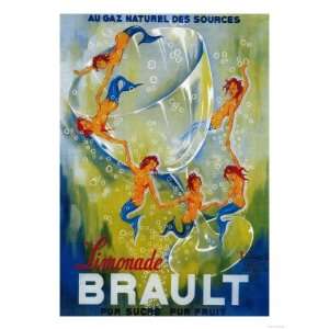  Limonade Brault Vintage Poster   Europe Giclee Poster 