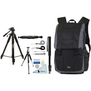 Lowepro Versapack 200 AW Backpack (Black) + Accessory Kit for Olympus 