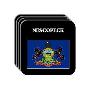  US State Flag   NESCOPECK, Pennsylvania (PA) Set of 4 Mini 