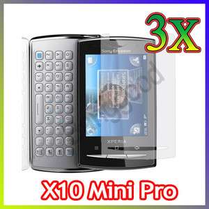 3X Screen Protector Sony Ericsson XPERIA X10 Mini Pro  