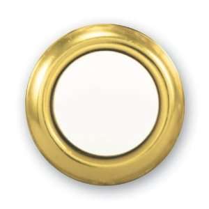   455G B Wired Replacement Button, Gold Rim with Lighted Pearl Center