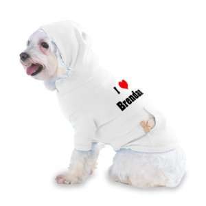  I Love/Heart Brendan Hooded T Shirt for Dog or Cat X Small 
