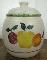 Treasure Craft Ceramic Pottery Cookie Jar Fruit Salad  