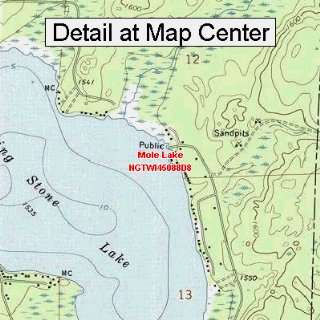   Map   Mole Lake, Wisconsin (Folded/Waterproof)