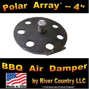  4 Polar Array BBQ Grill, Smoker or Pit Air Venting Damper 