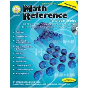  4 Pack CARSON DELLOSA MATH REFERENCE FOR MIDDLE GRS 