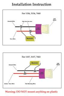 2X LED Bulb Turn Signal Fix Load Resistor Flasher 25W  