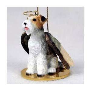  Wirehaired Wire Fox Terrier Angel Ornament