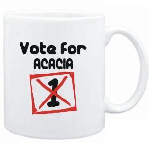  Mug White  Vote for Acacia  Female Names Sports 