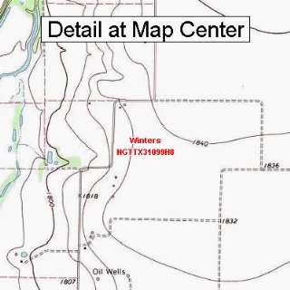   Quadrangle Map   Winters, Texas (Folded/Waterproof)