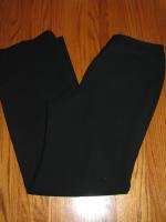 Kasper Black Polyester Lined Straight Leg Dress Pants Slacks Size 8 