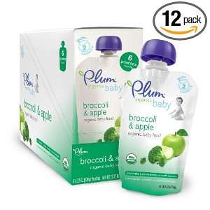 Plum Organics Baby Second Blends, Broccoli and Apple, 4.22 Ounce 