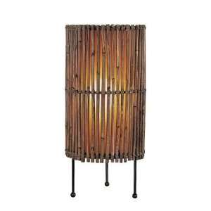   Source Bamboo Cylinder Uplight Table Torchiere Lamp