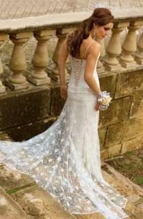 popular NEW BRIDAL BEACH SILK WEDDING dress GOWN /dress customs SIZE 