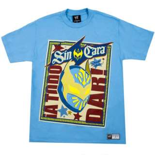Sin Cara Bienvenido WWE Light Blue T Shirt New  
