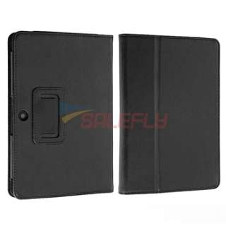Blk Leather Wallet Case Cover For Blackberry Playbook New  