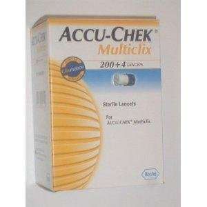 Multiclix Accu Chek 204 Sterile Lancets For Accu Chek Multiclix New 