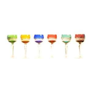  Rainbow Wine Glasses 