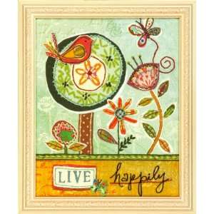  Dimensions Crafts Live Happily Embroidery and Applique Kit 