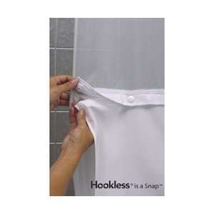  Hookless Double H Mystery 71x57 Shower Curtain Liner 
