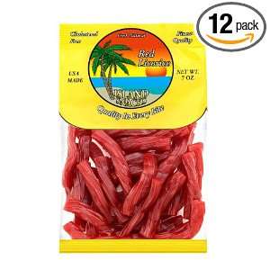 Island Snacks Red Licorice, 7 Ounce Grocery & Gourmet Food